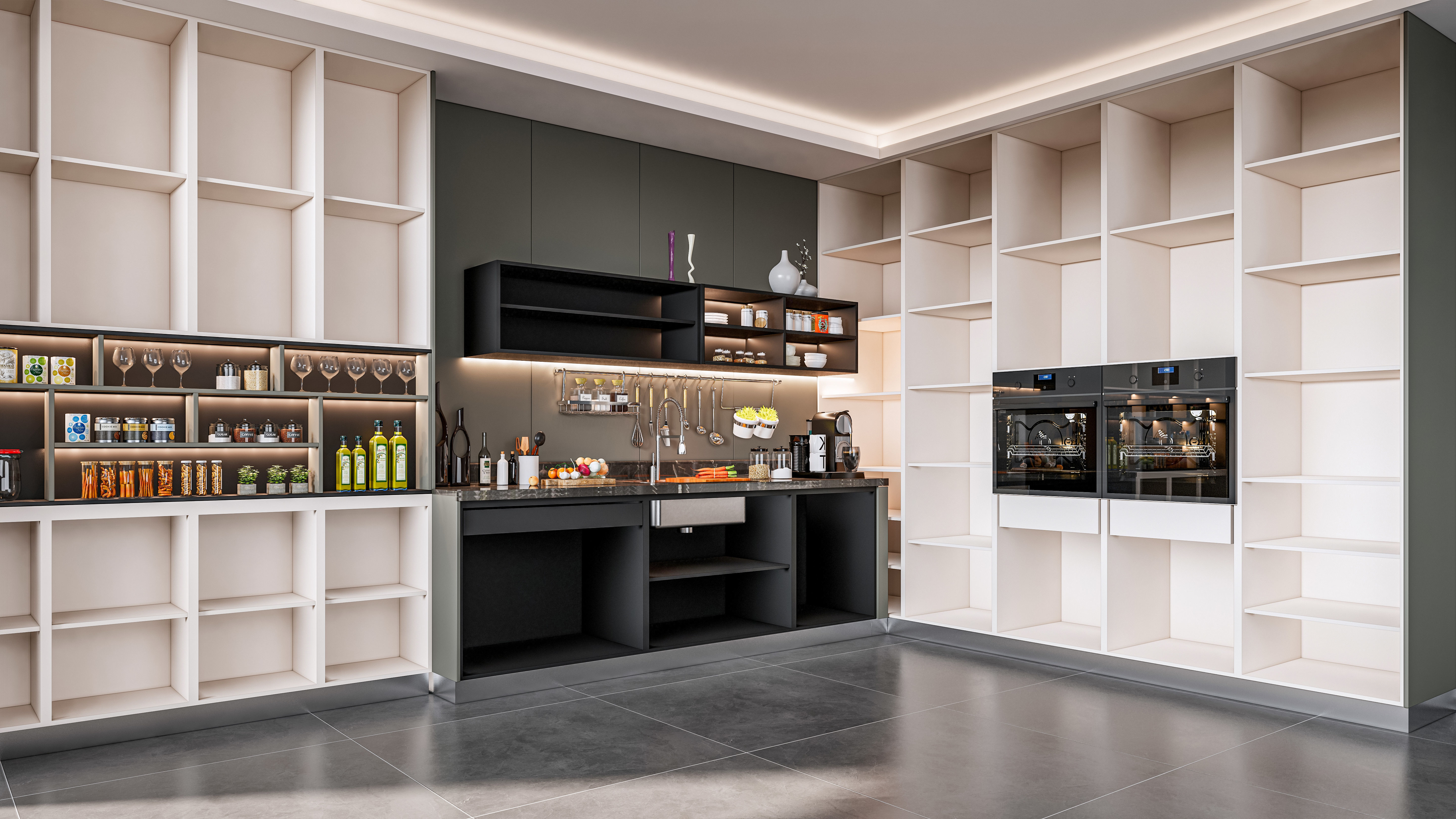 Kitchen fully parametric  Resizable manufacturable  008 3D model_6