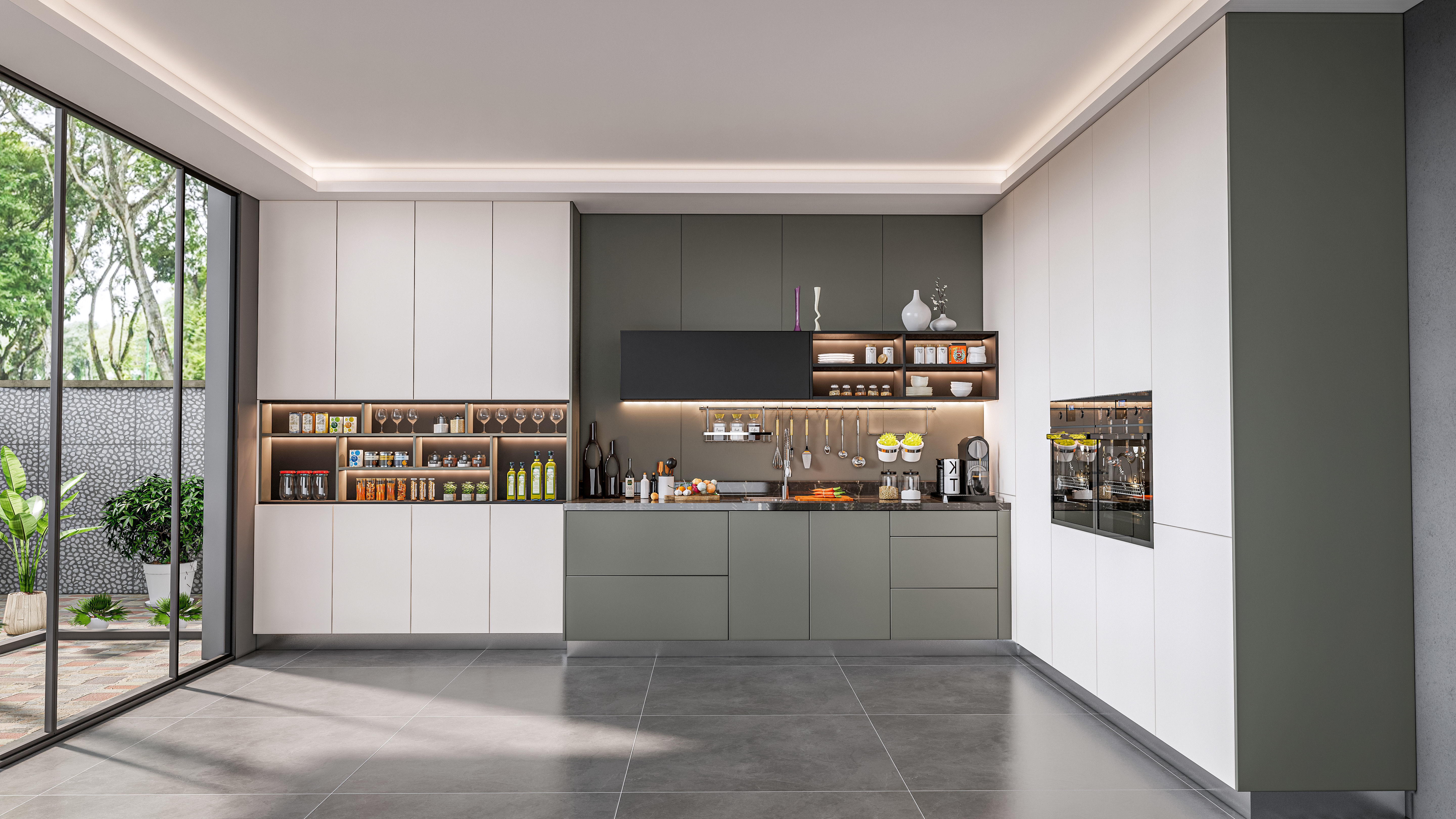 Kitchen fully parametric  Resizable manufacturable  008 3D model_3