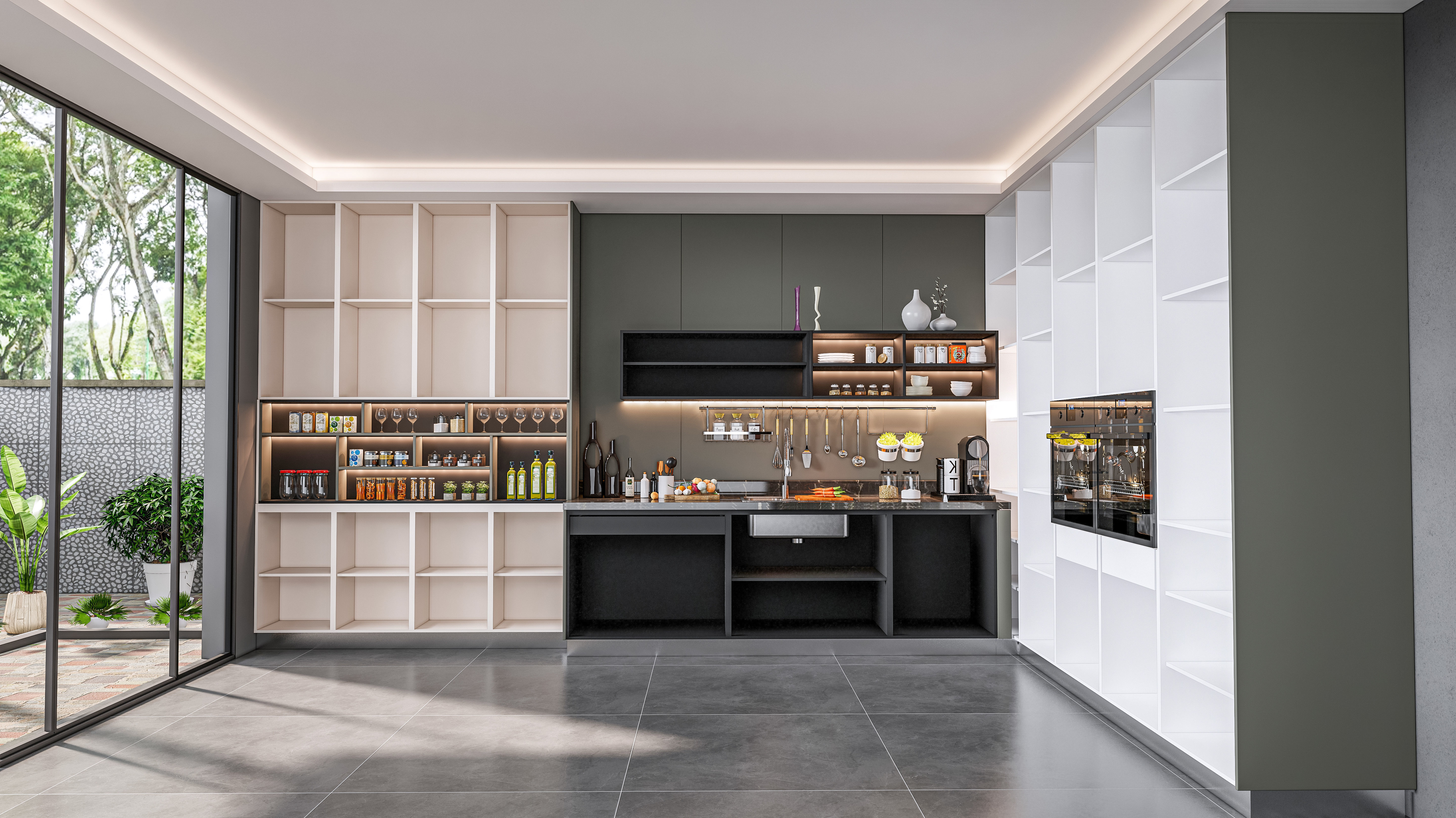 Kitchen fully parametric  Resizable manufacturable  008 3D model_2