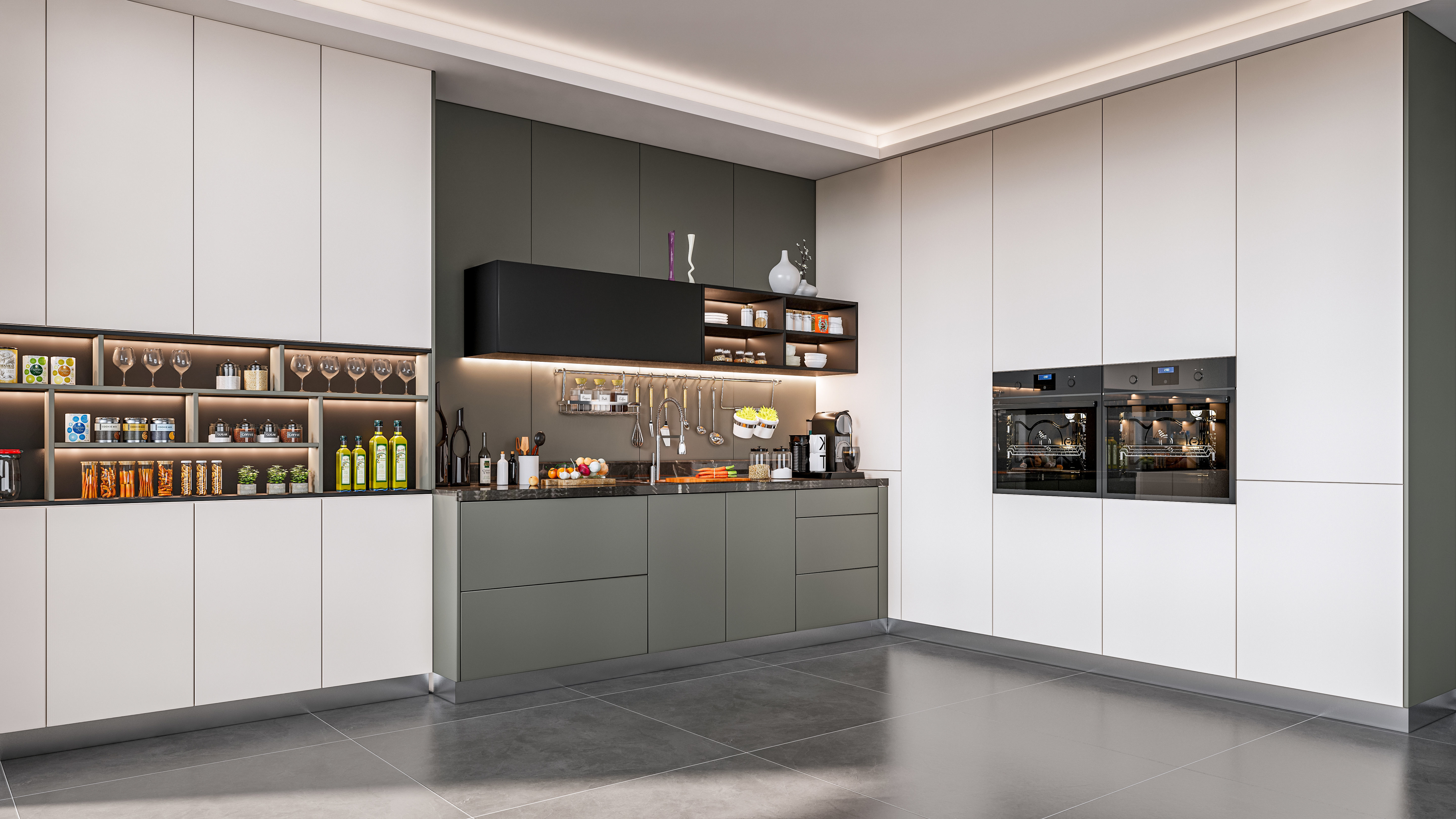 Kitchen fully parametric  Resizable manufacturable  008 3D model_7