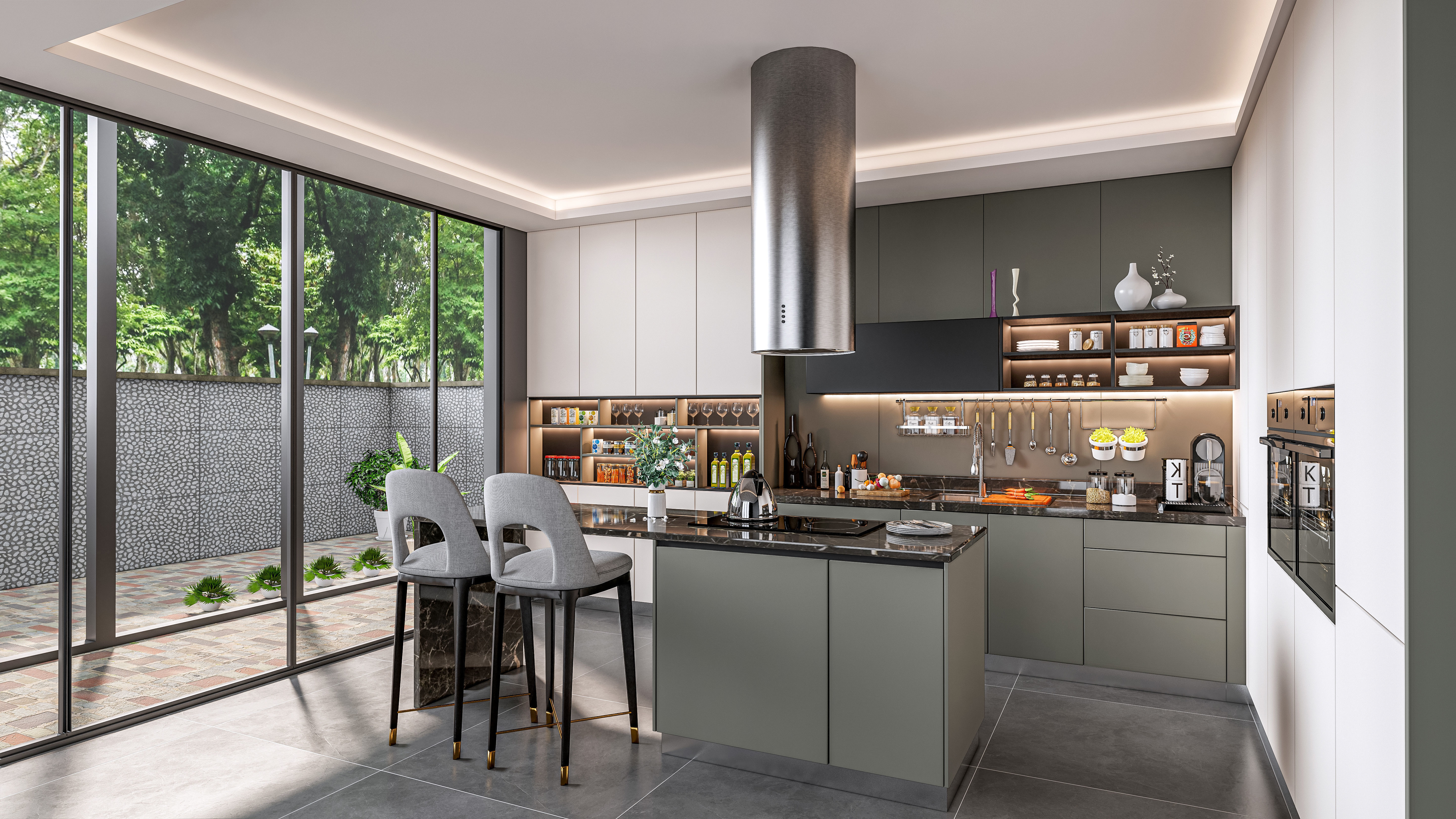 Kitchen fully parametric  Resizable manufacturable  008 3D model_10