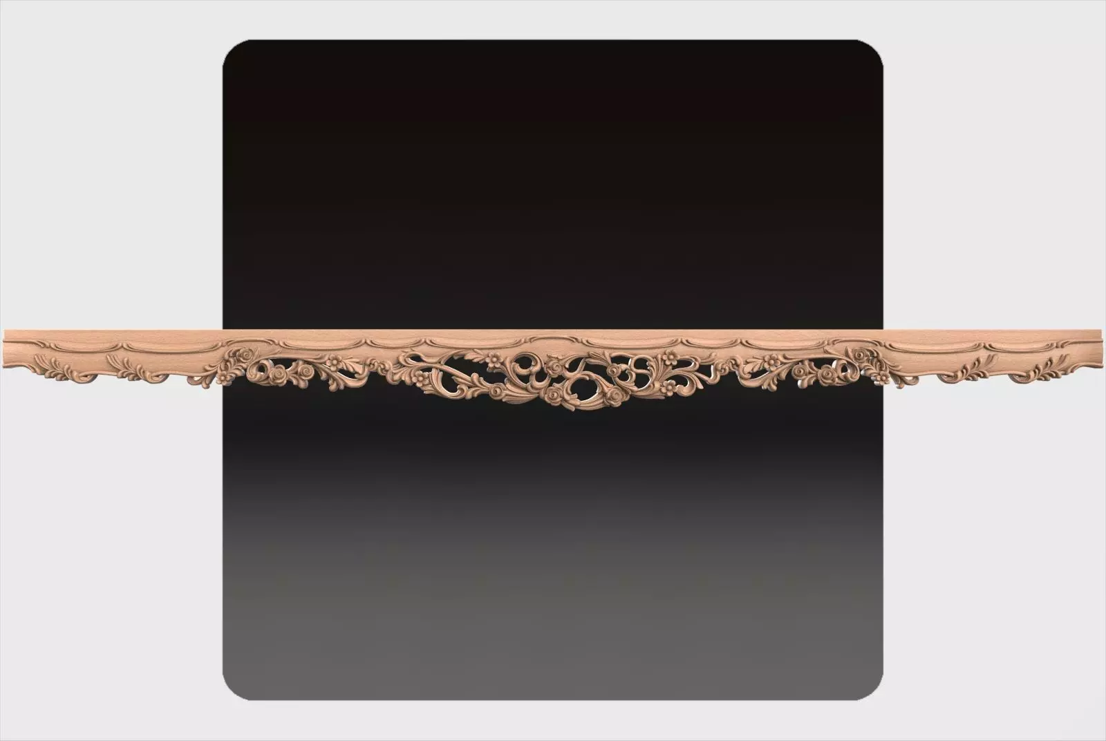 Carved decor ornament for cnc 04 3D model_0