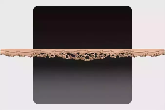 Carved decor ornament for cnc 04