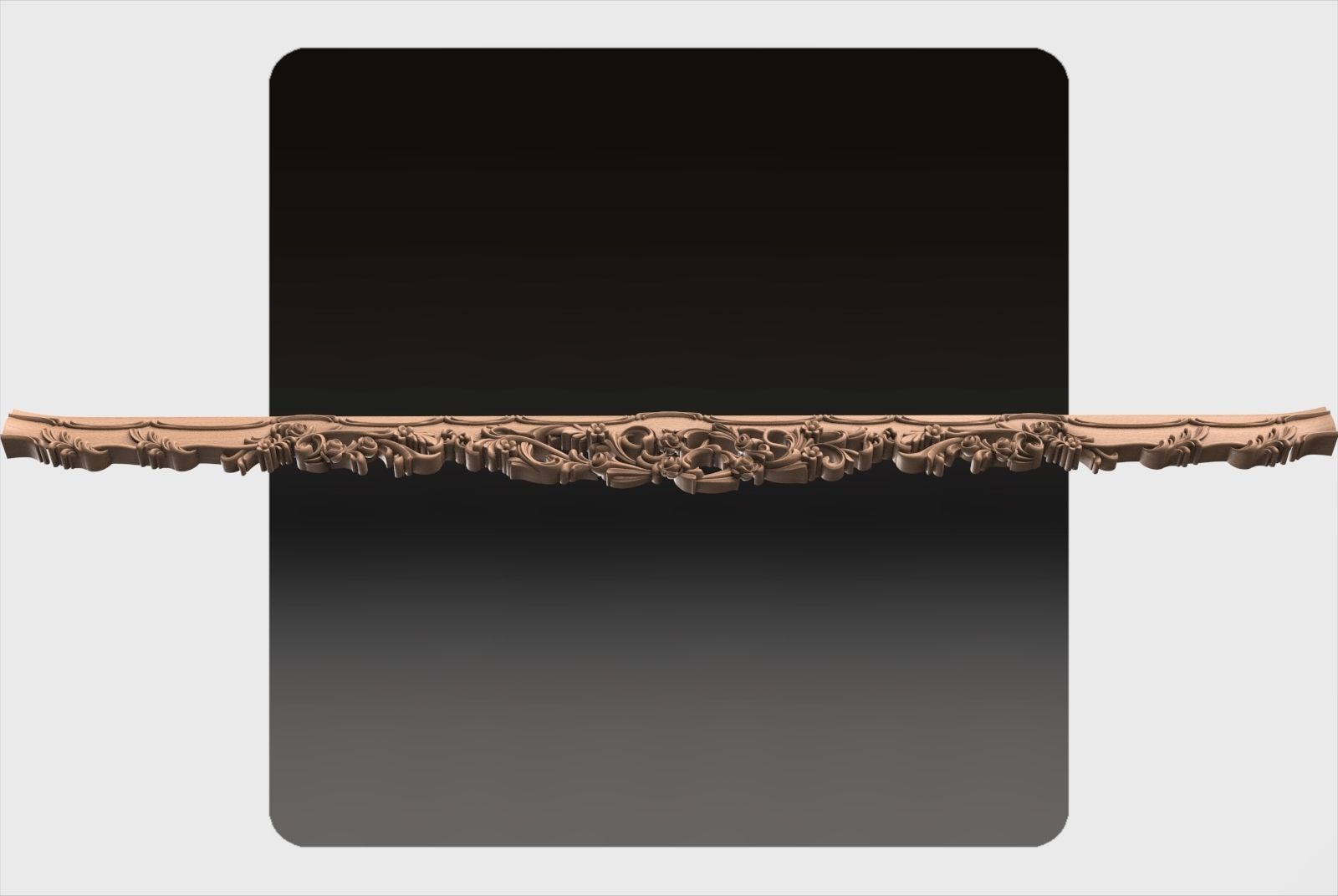 Carved decor ornament for cnc 04 3D model_3