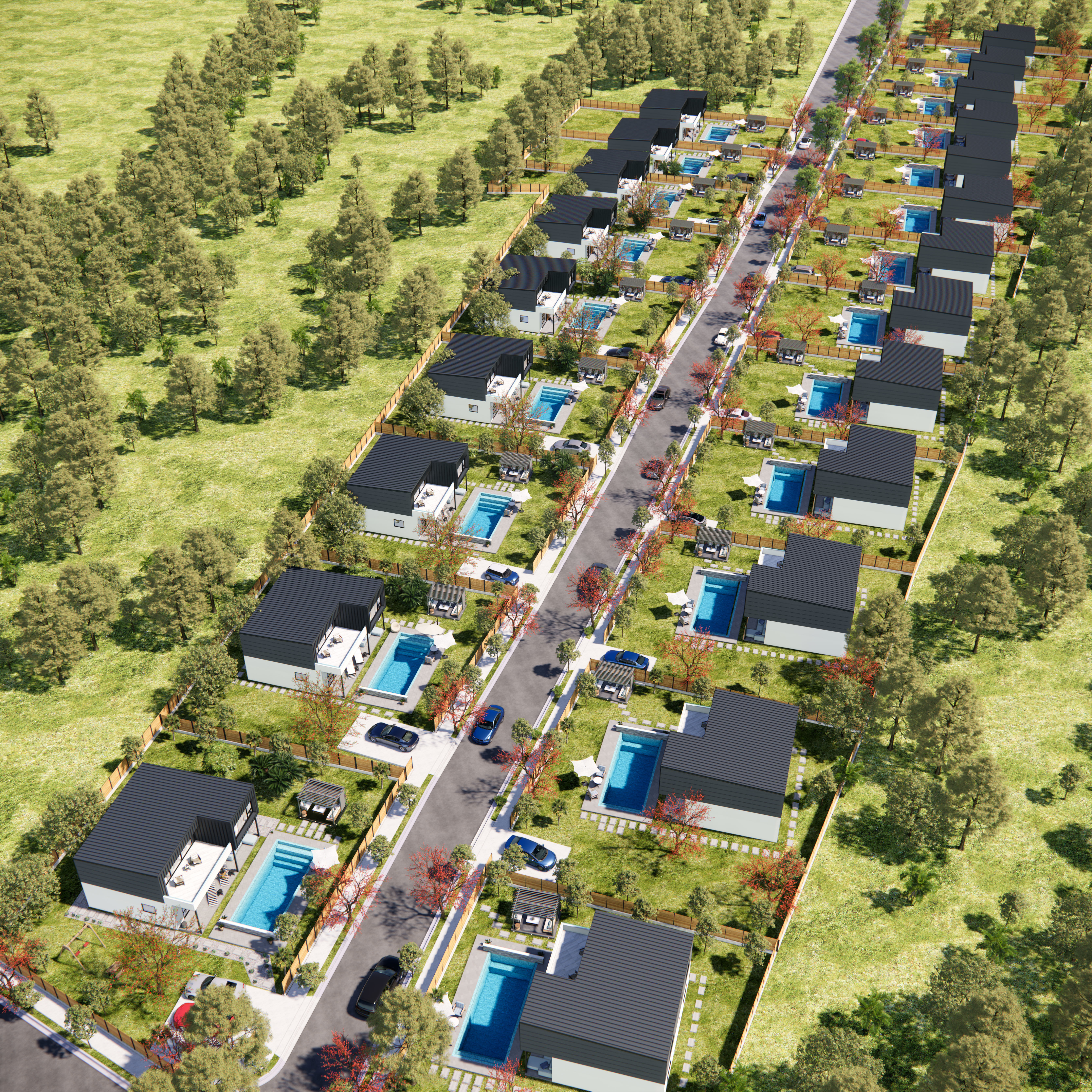 sketchup enscape scene Low-poly 3D model_1