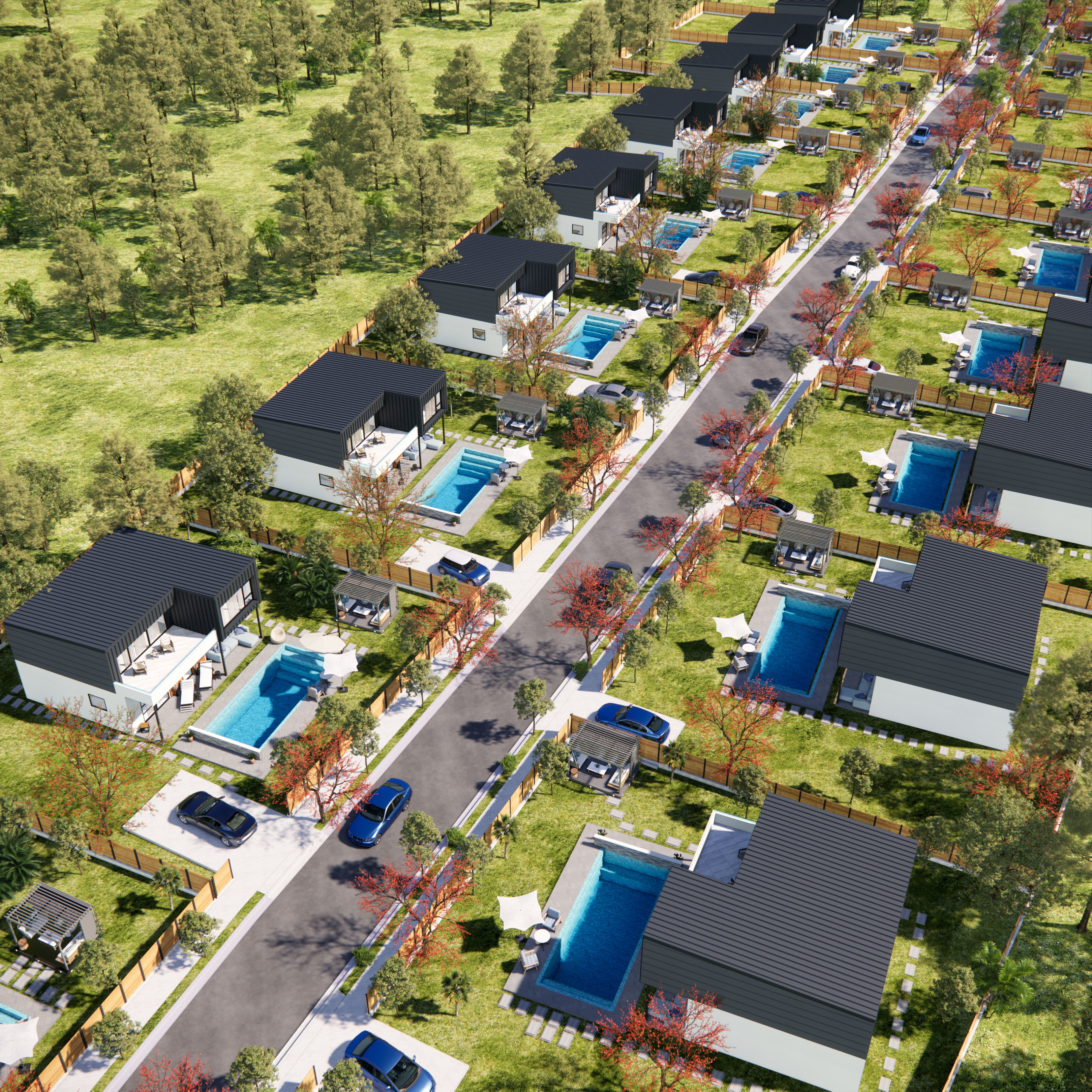 sketchup enscape scene Low-poly 3D model_2