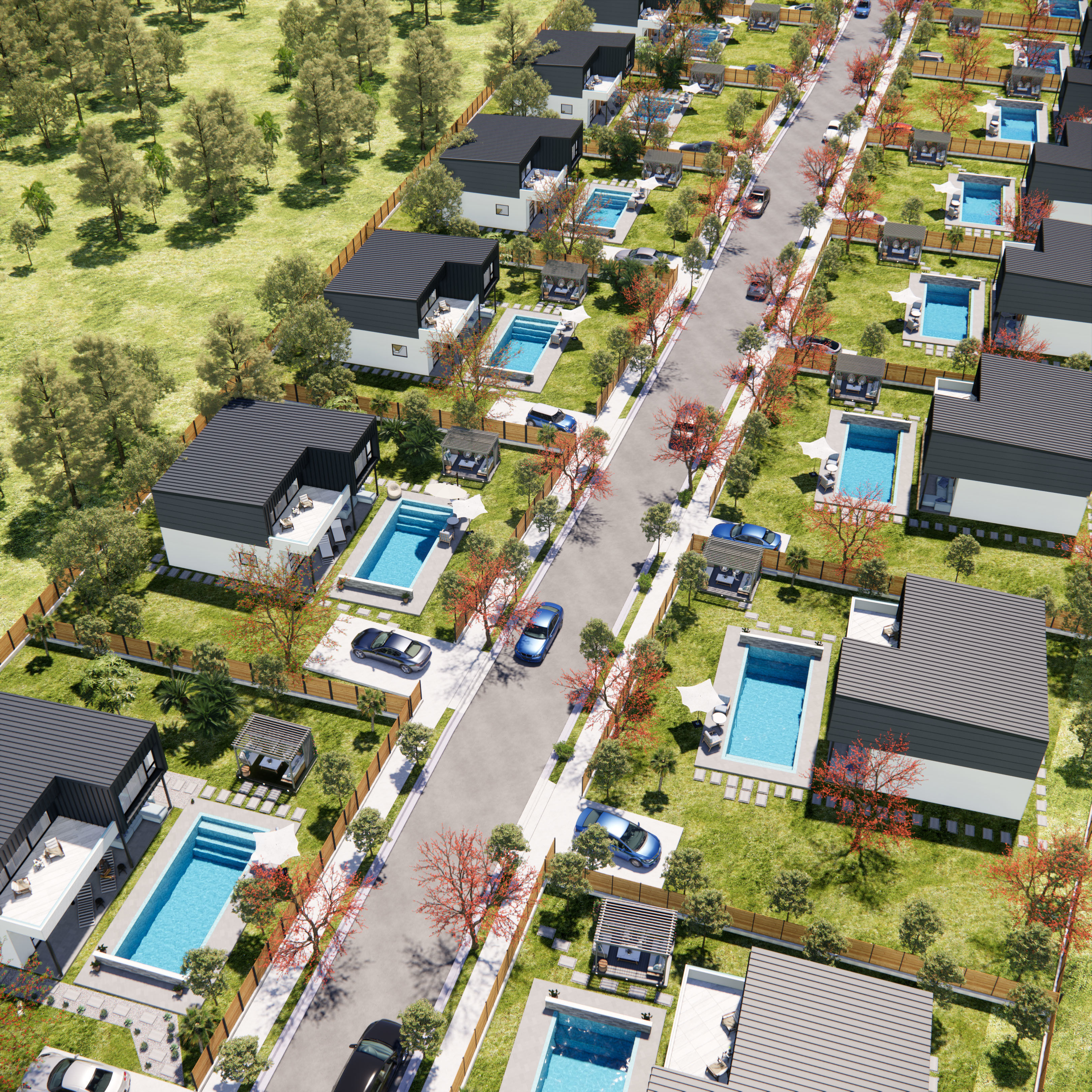 sketchup enscape scene Low-poly 3D model_3