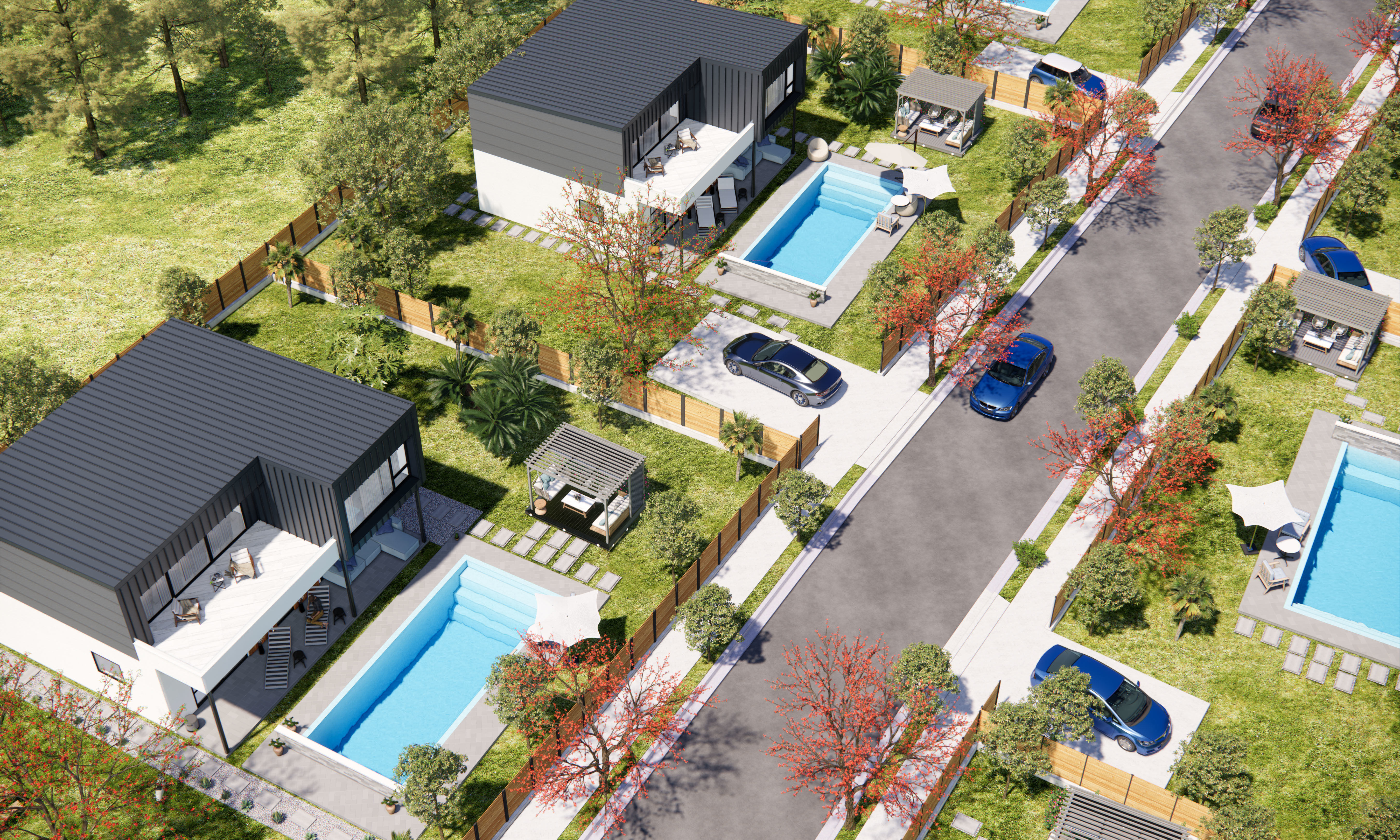 sketchup enscape scene Low-poly 3D model_7