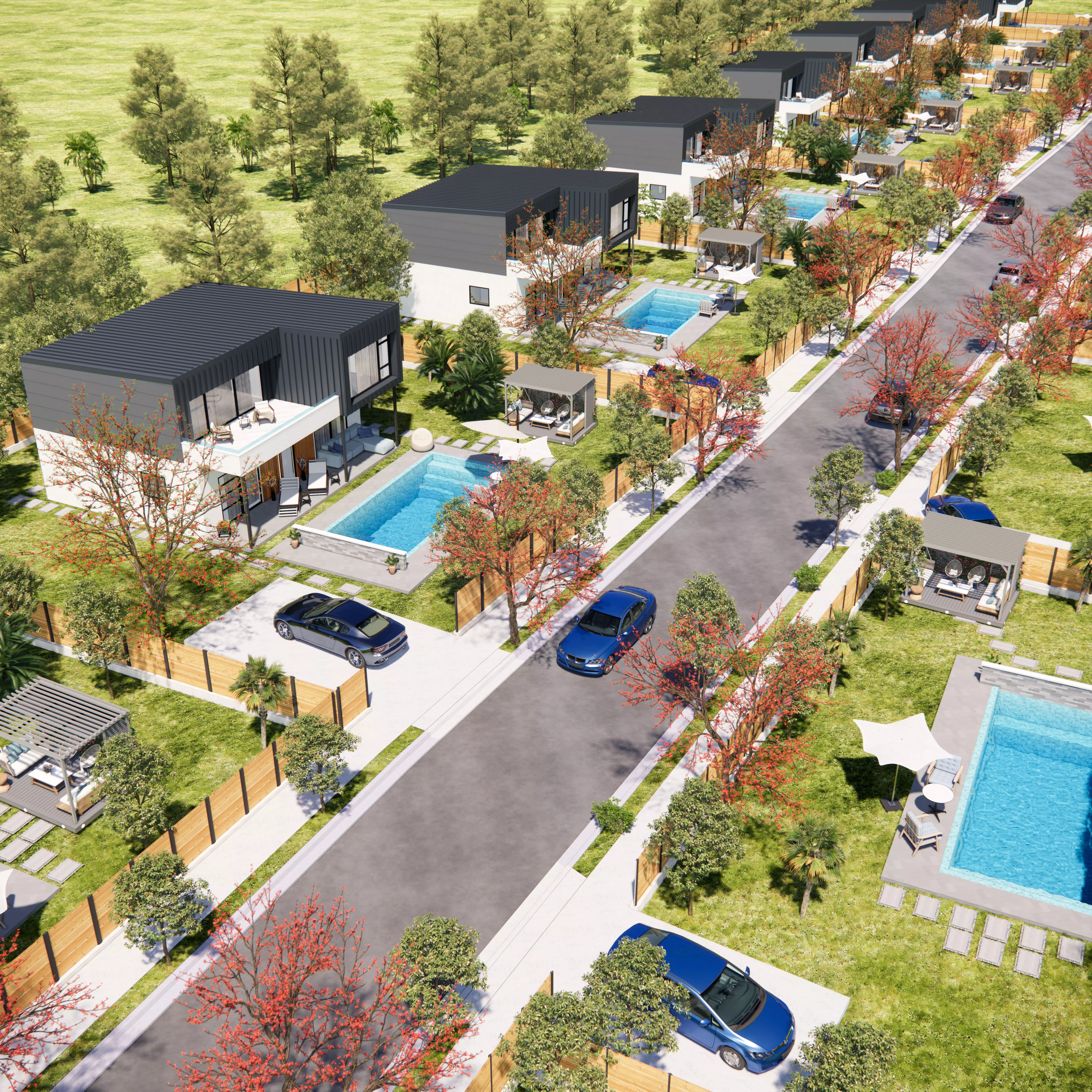 sketchup enscape scene Low-poly 3D model_0