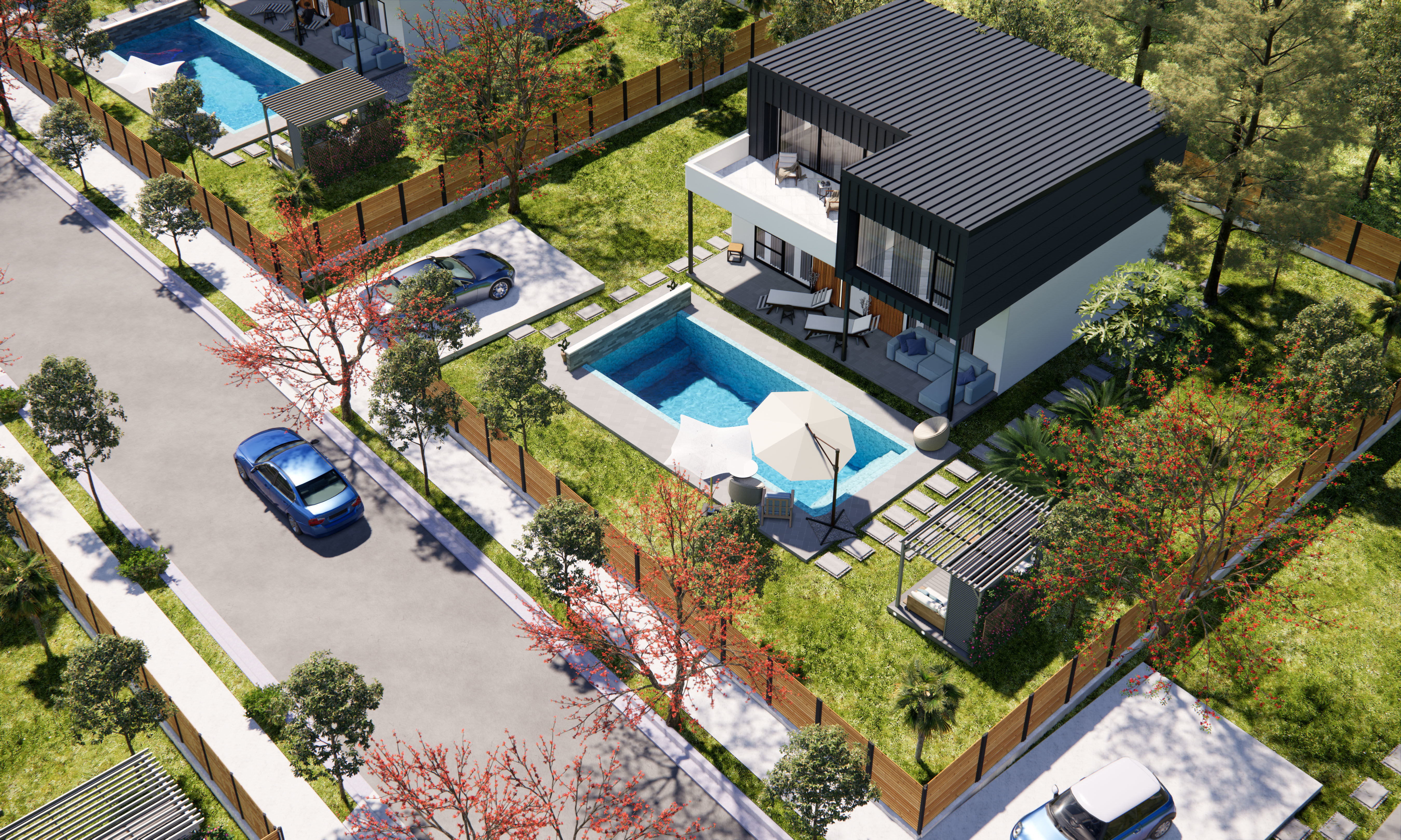 sketchup enscape scene Low-poly 3D model_8