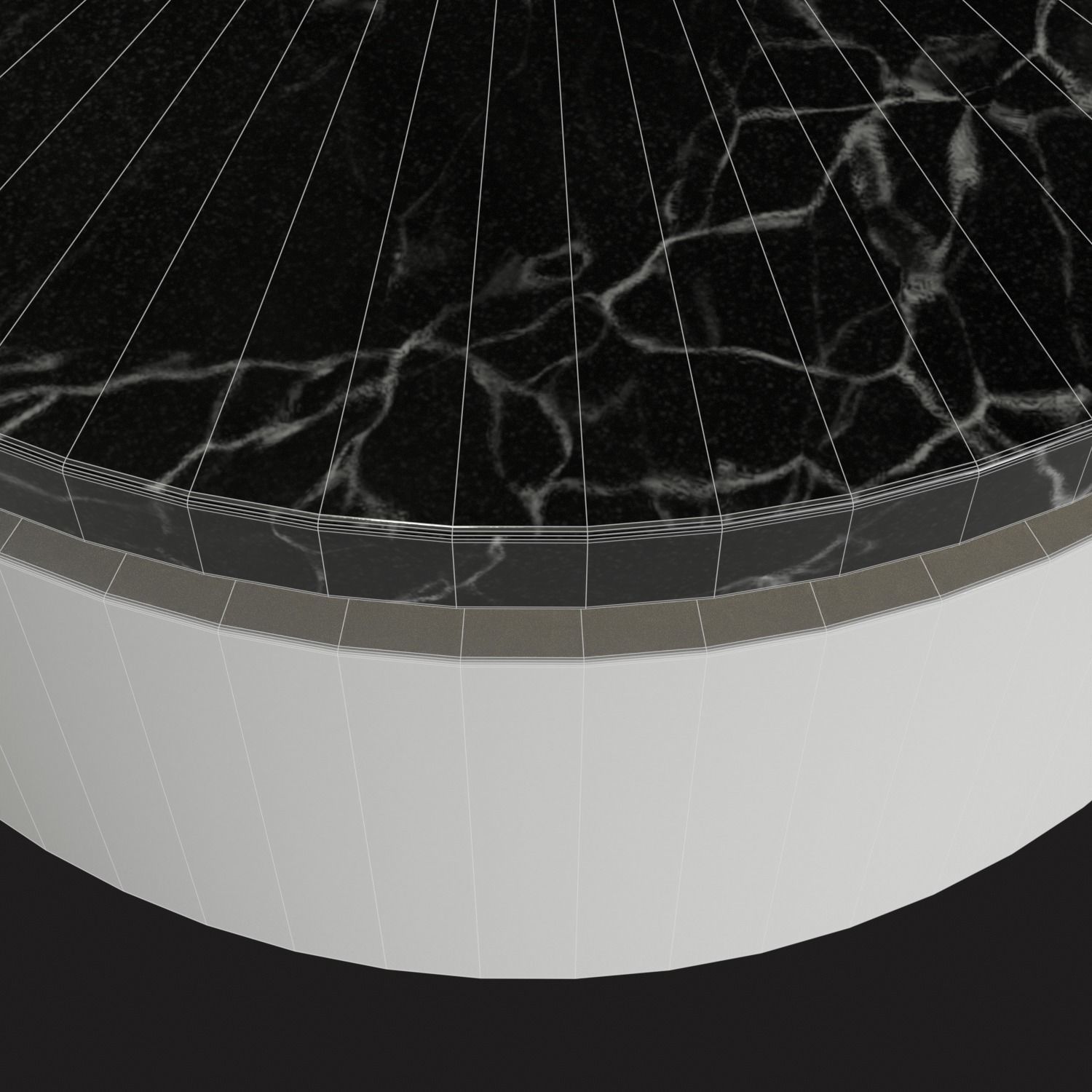 Modern Nesting Table Low-poly 3D model_16