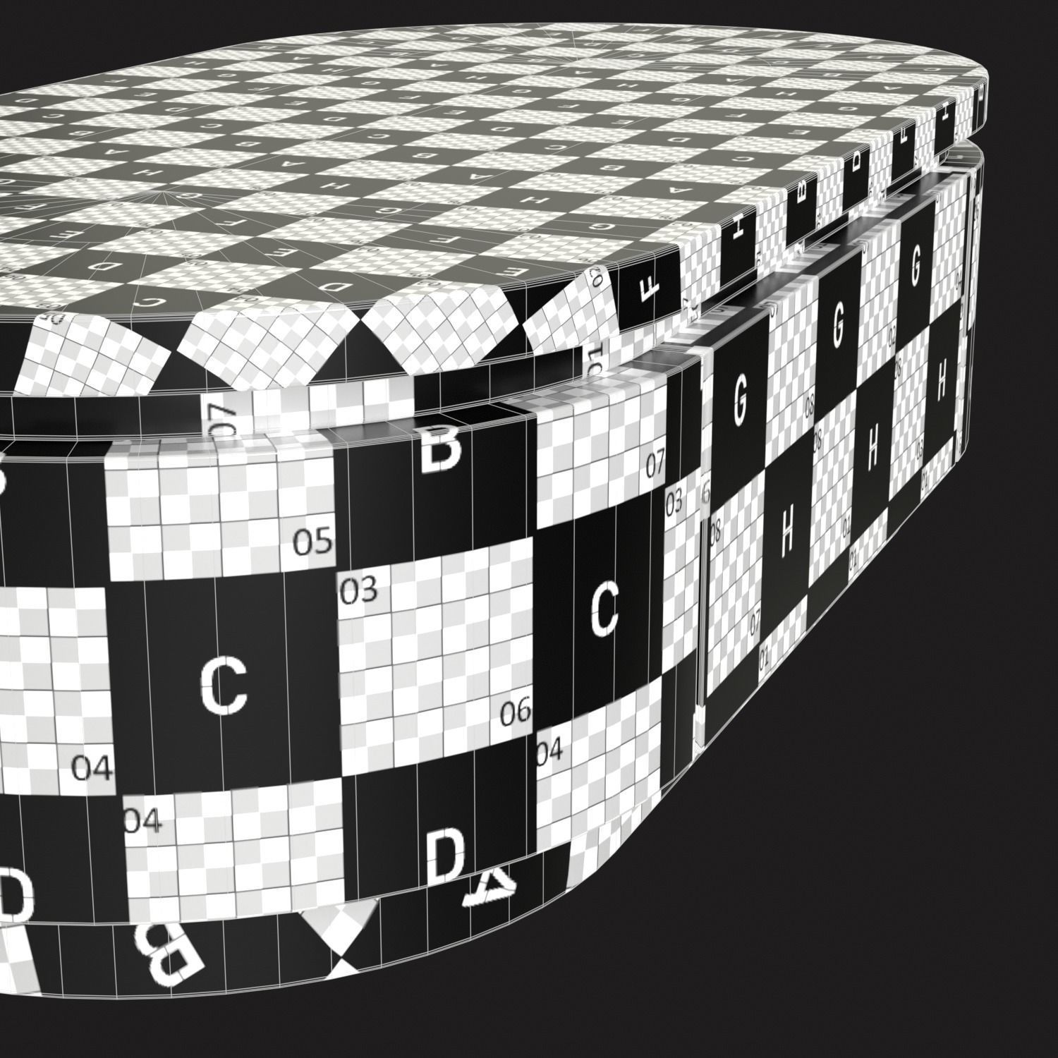 Modern Nesting Table Low-poly 3D model_24