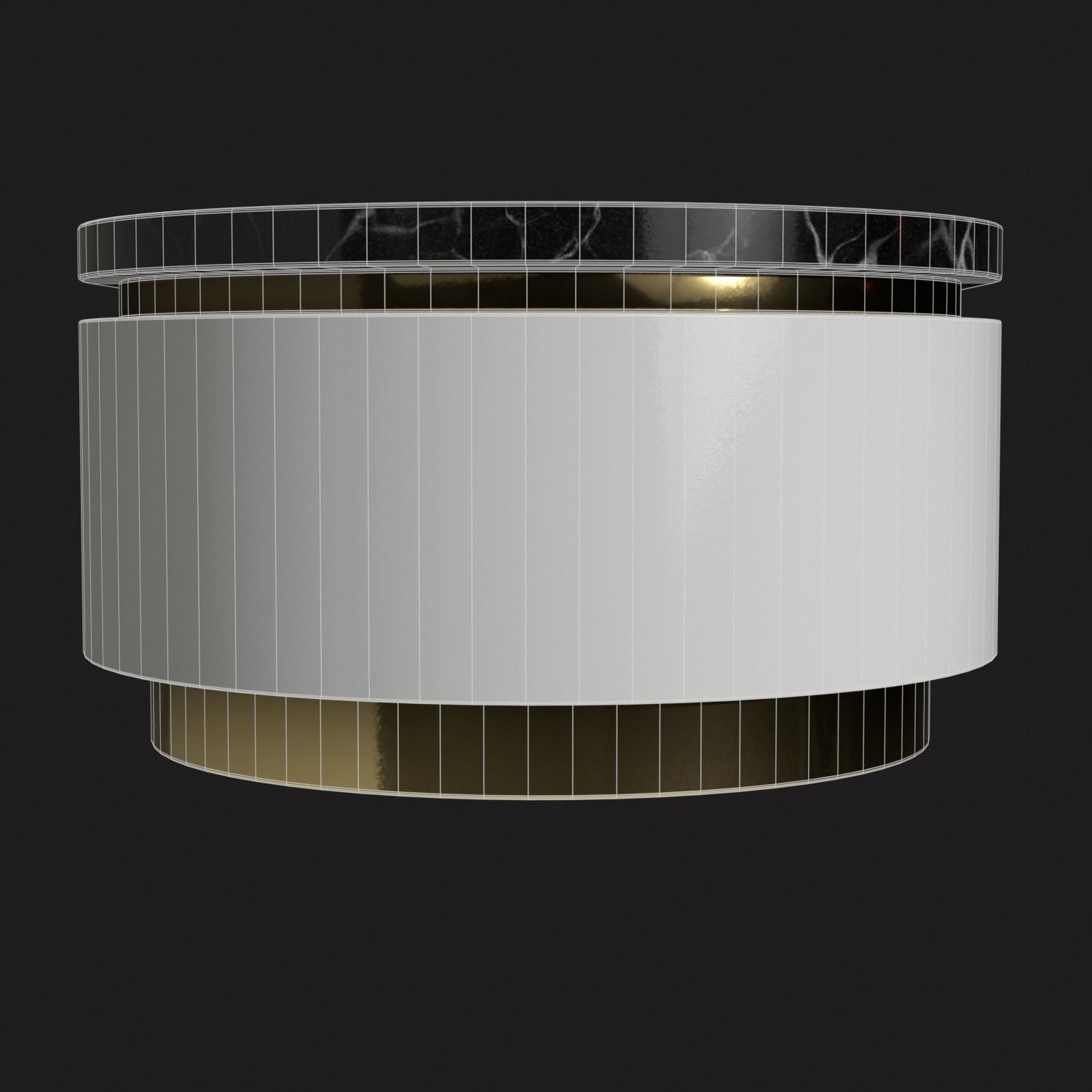 Modern Nesting Table Low-poly 3D model_18