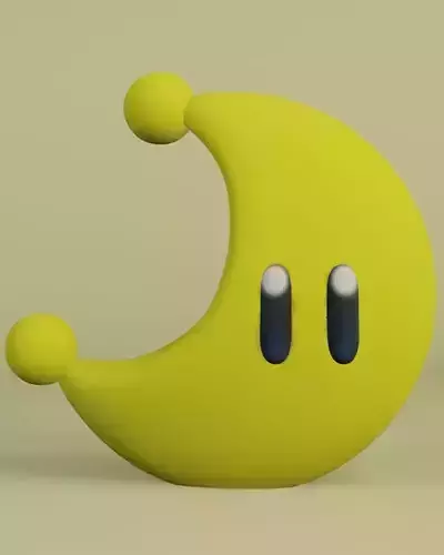 Power Moon 3D print model