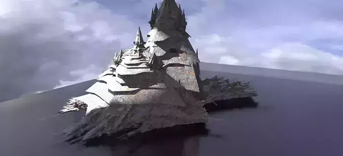 New Egypt Pyramid City Tower city 4  3D model