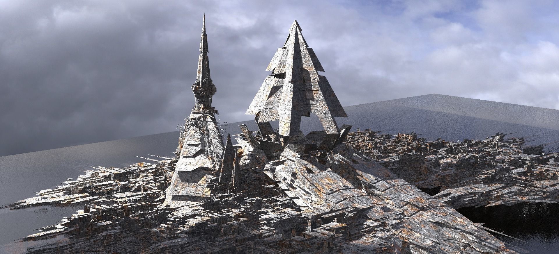 New Egypt Pharaohs Towers  3D model_1