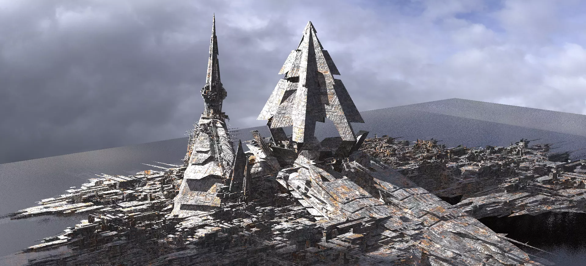 New Egypt Pharaohs Towers  3D model_0