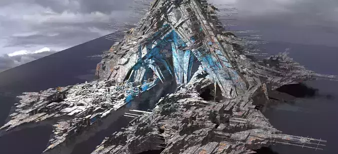 Dark Egypt Pyramid Terra Former pyramid city