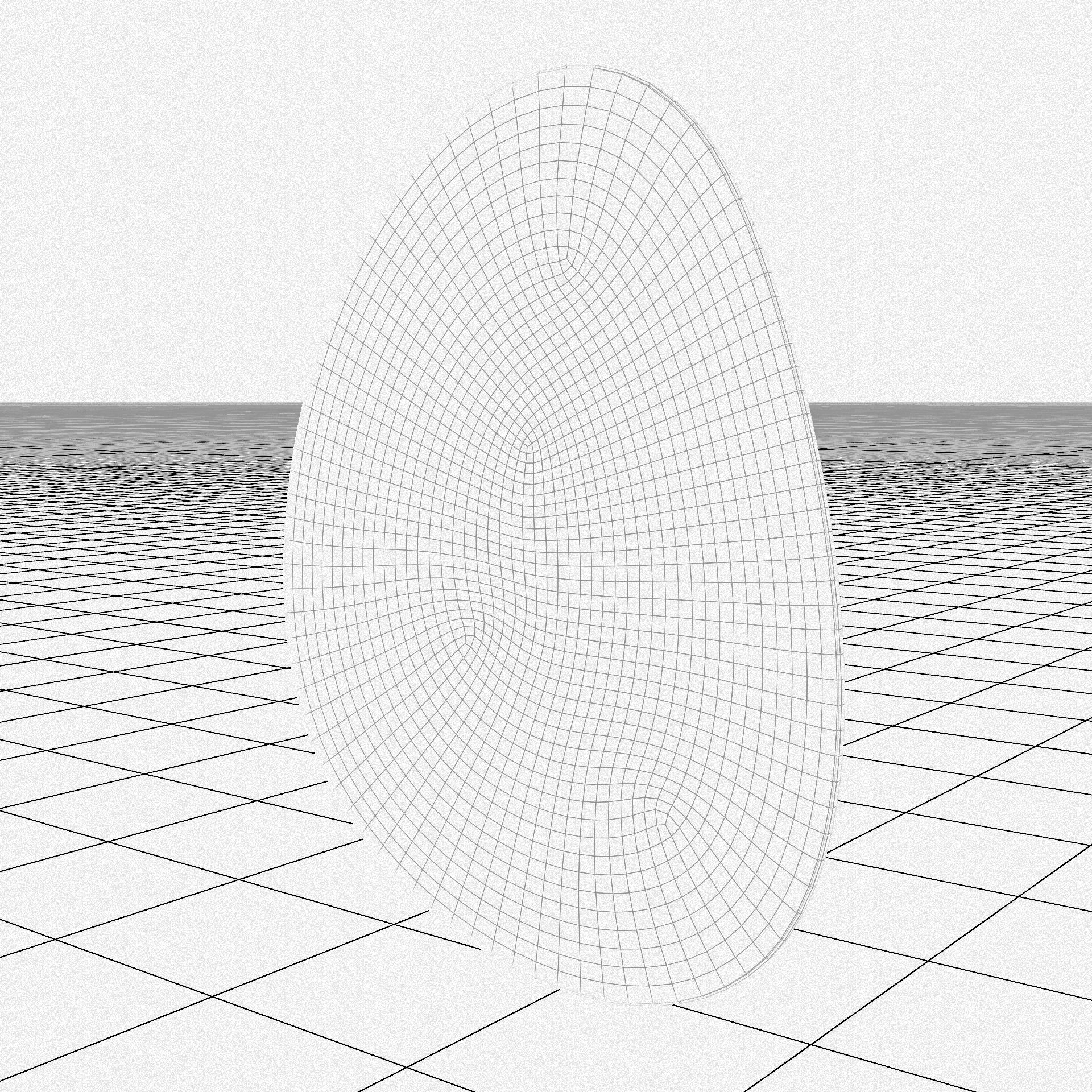 Modern Silver Mirror with Black Metal Frame 3D model_9