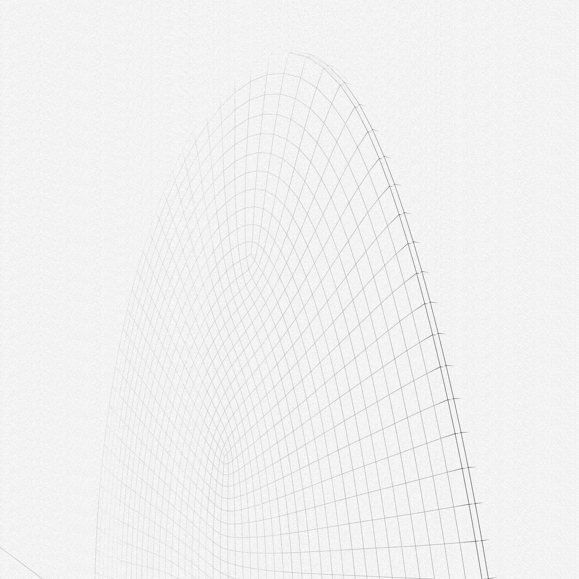 Modern Silver Mirror with Black Metal Frame 3D model_7