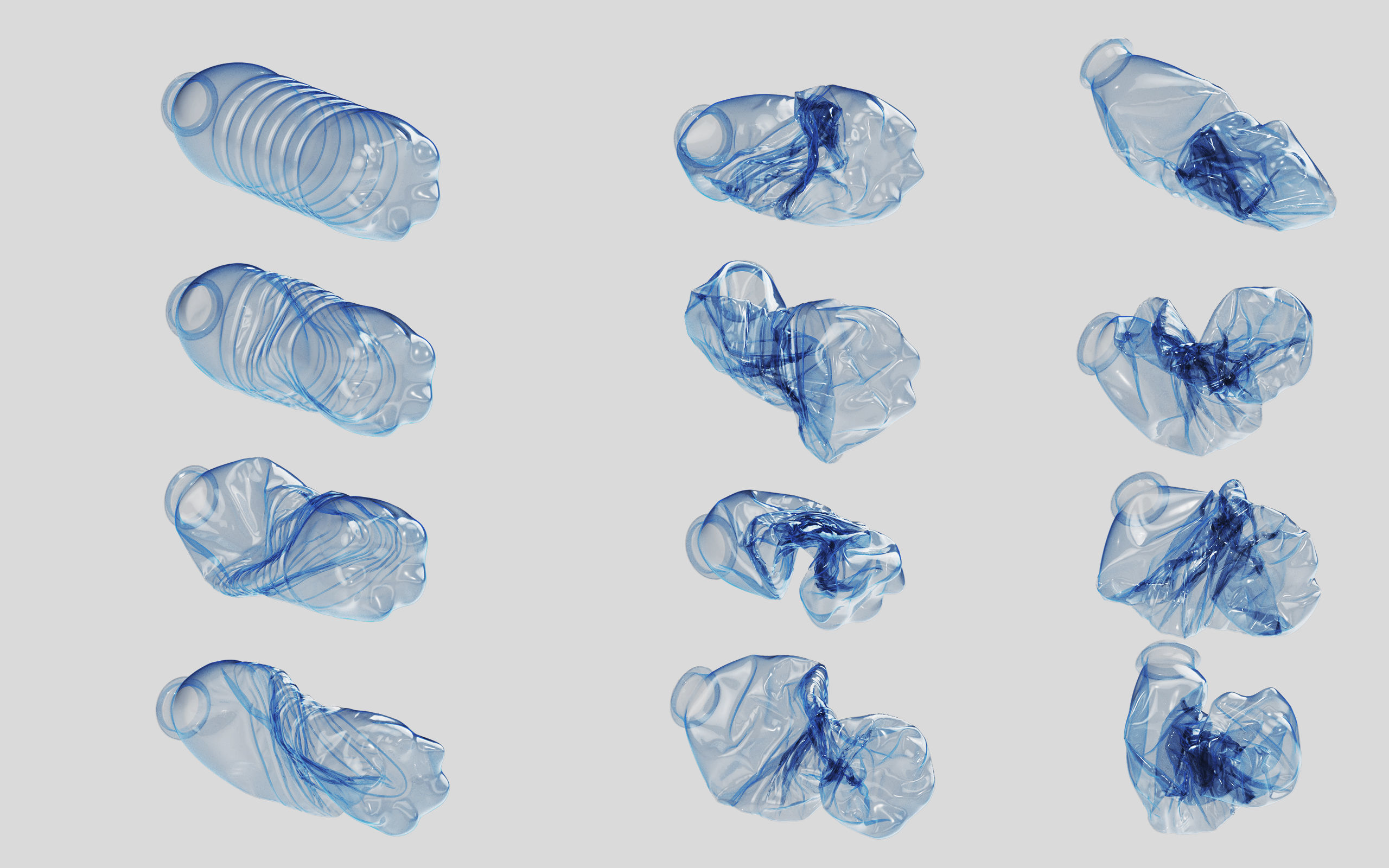 Crushed Plastic Bottle v2 3D model_8