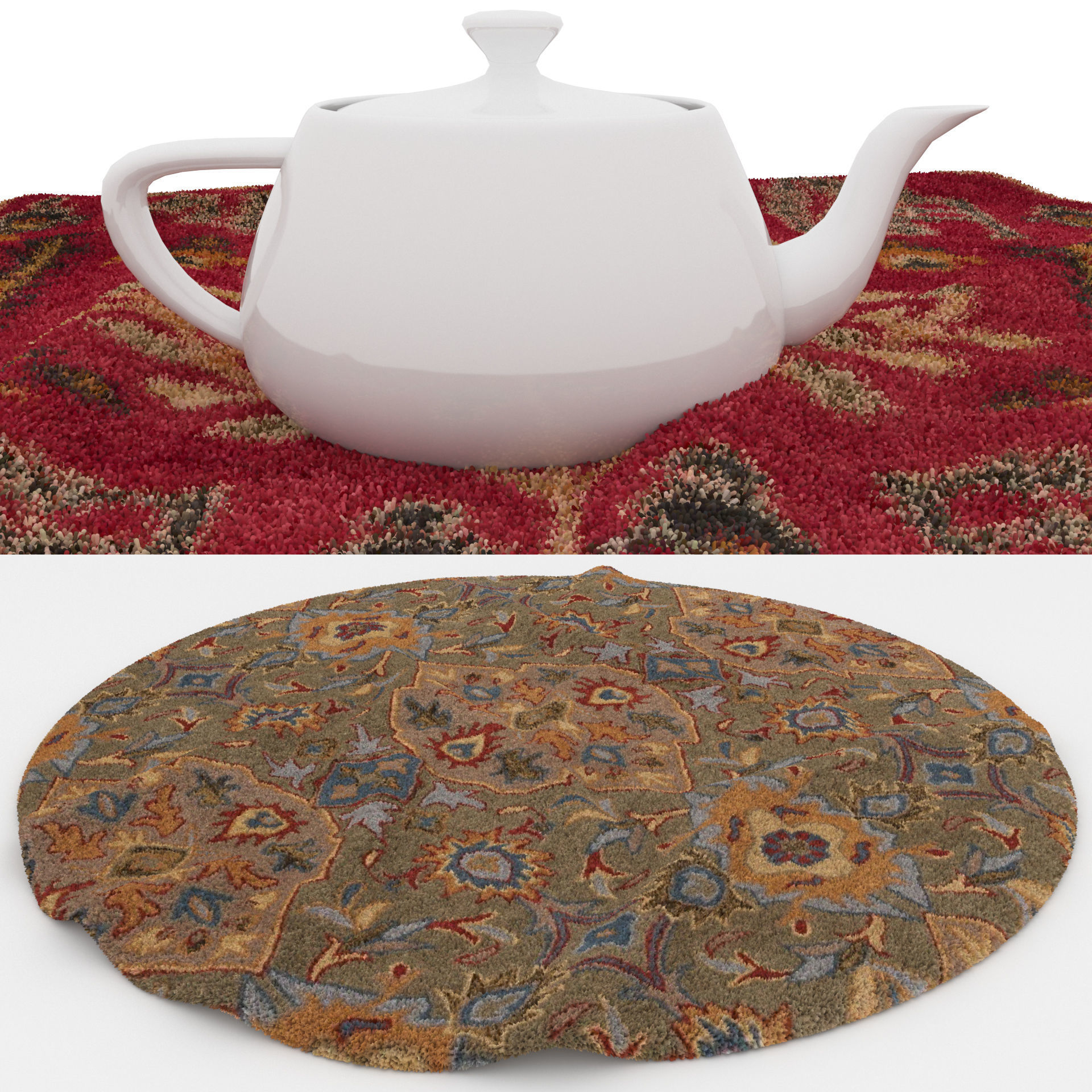 Rugs No 882 Low-poly 3D model_1