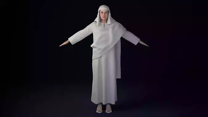 Arabian Woman Rigged 3D model