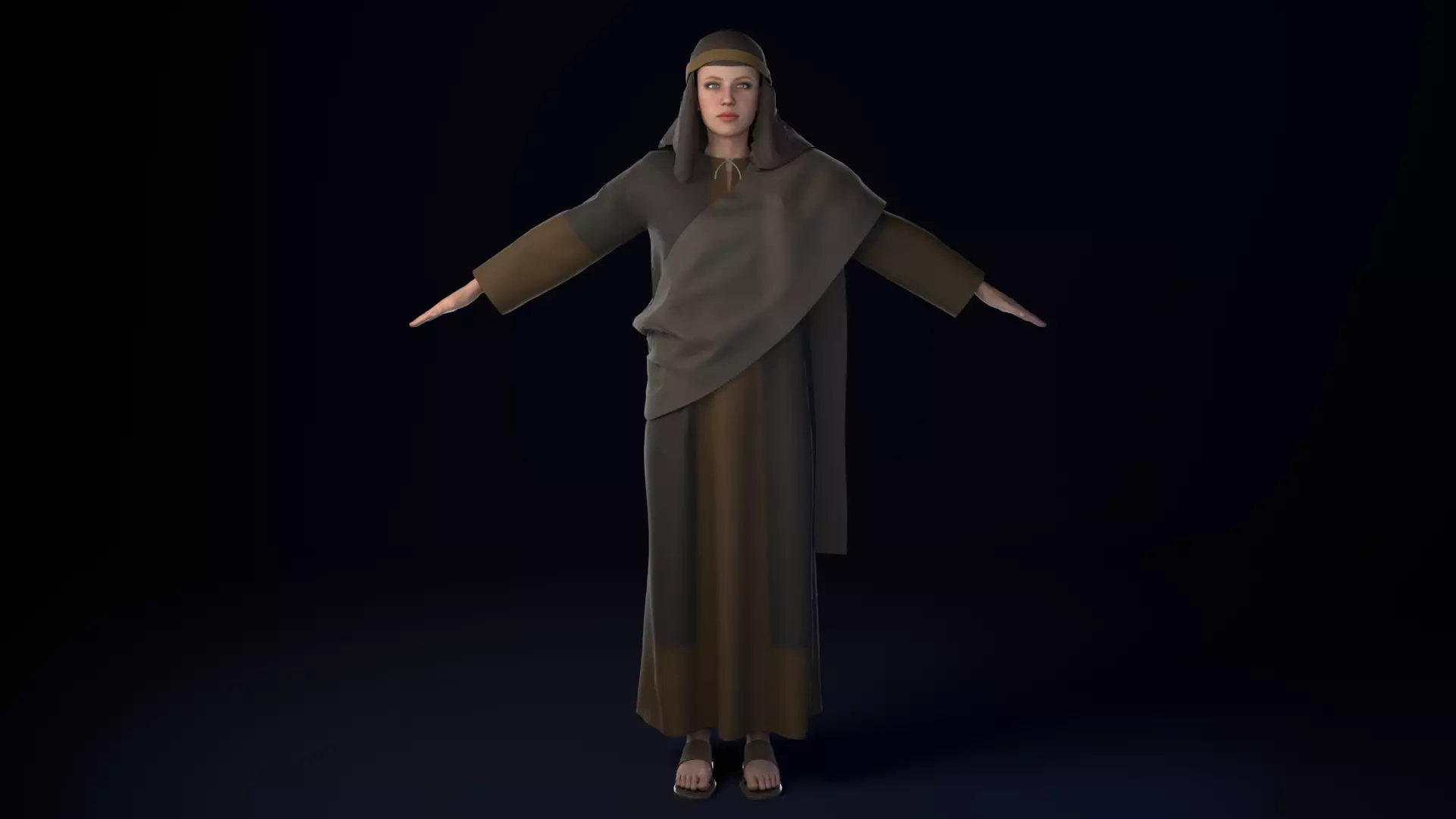 Arabian Woman Rigged 3D model
