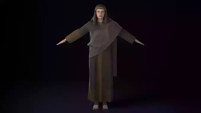 Arabian Woman Rigged 3D model