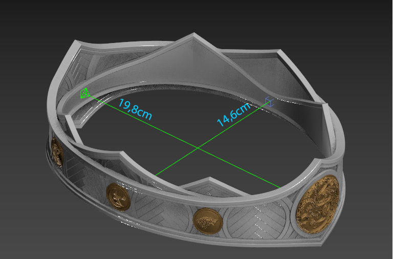 Viserys Targaryen Crown - Show Accurate 3D print model_6