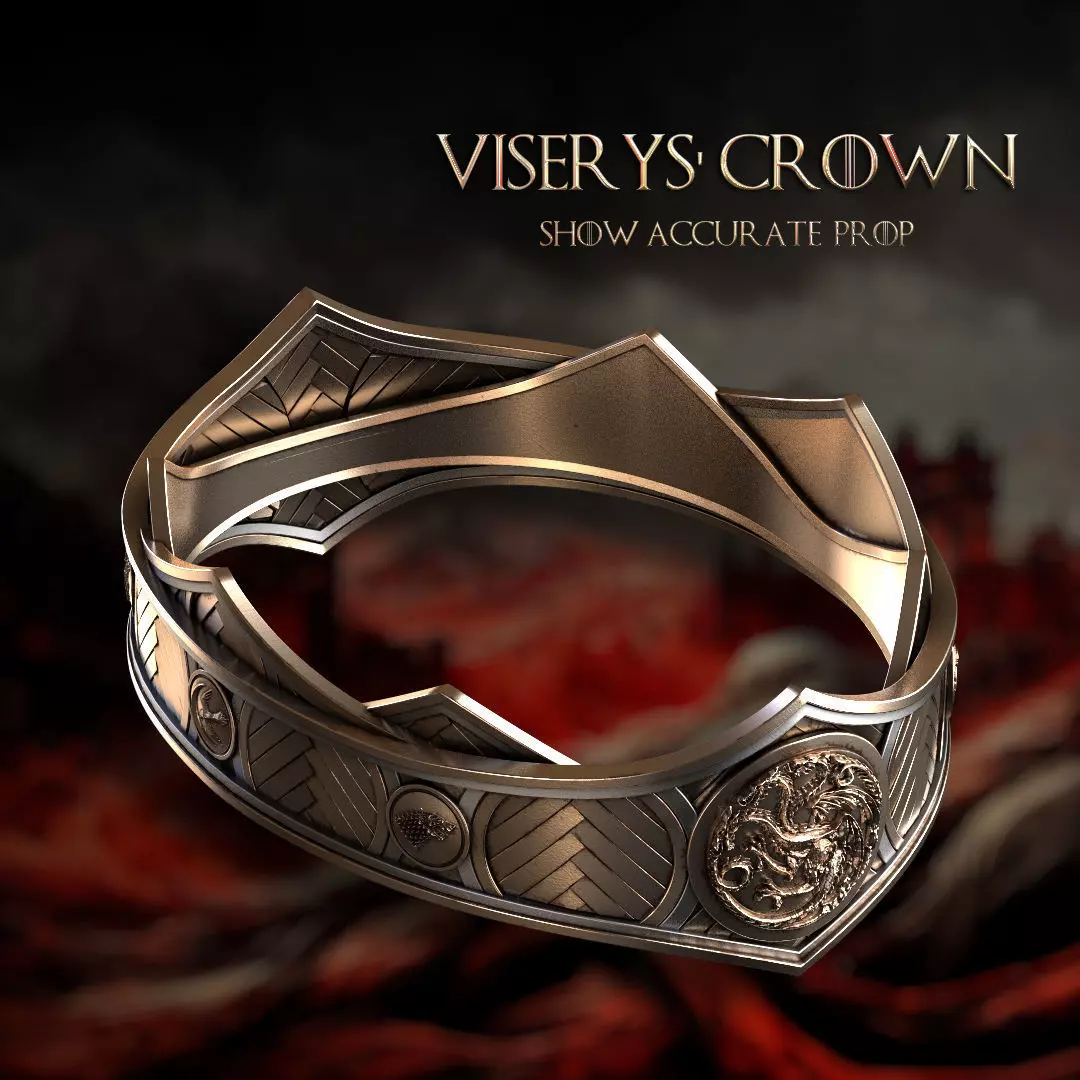Viserys Targaryen Crown - Show Accurate 3D print model_0