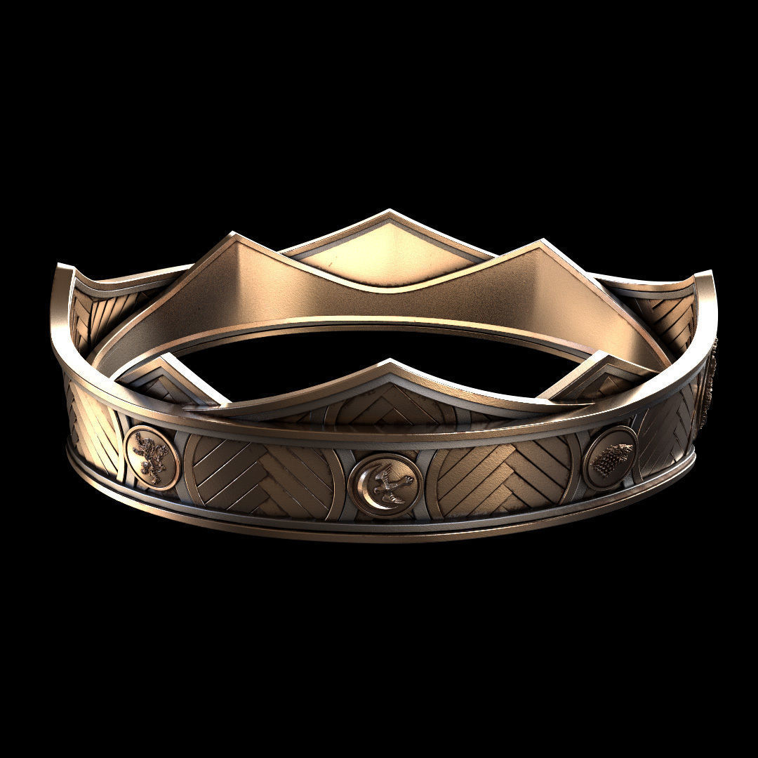 Viserys Targaryen Crown - Show Accurate 3D print model_3