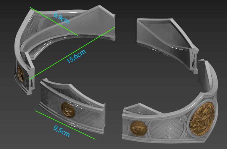 Viserys Targaryen Crown - Show Accurate 3D print model_5
