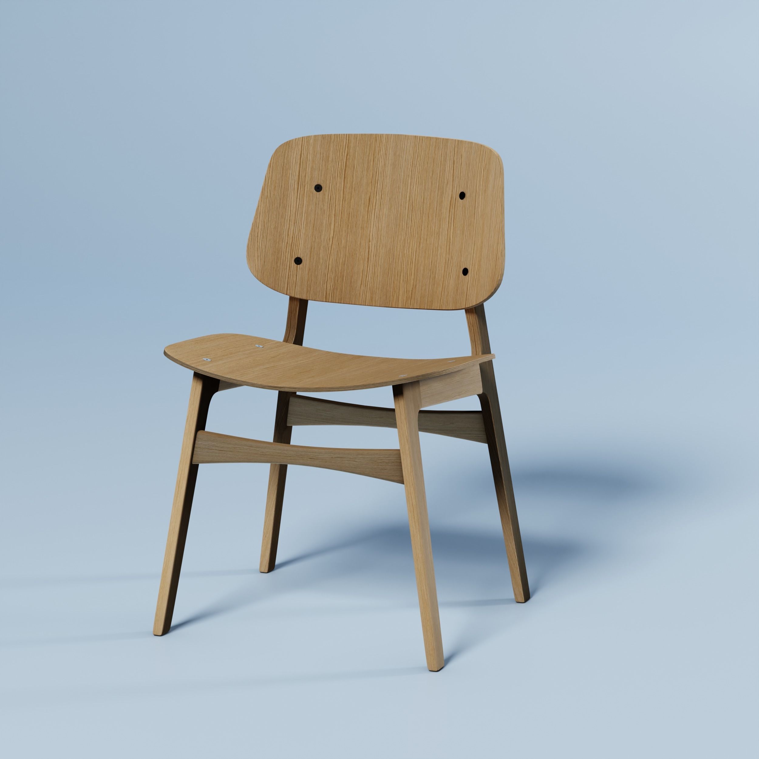 Soborg chair 3D model_2