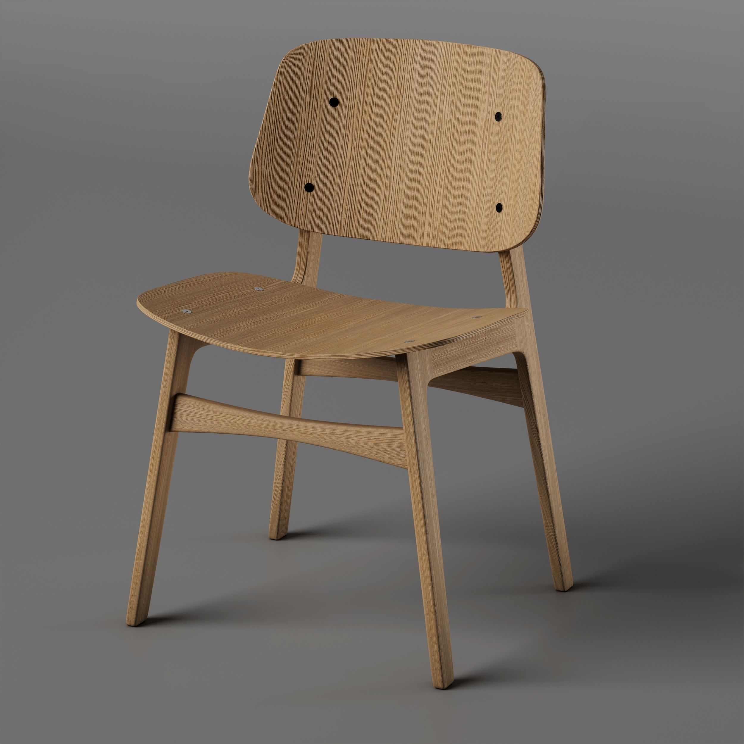 Soborg chair 3D model_6