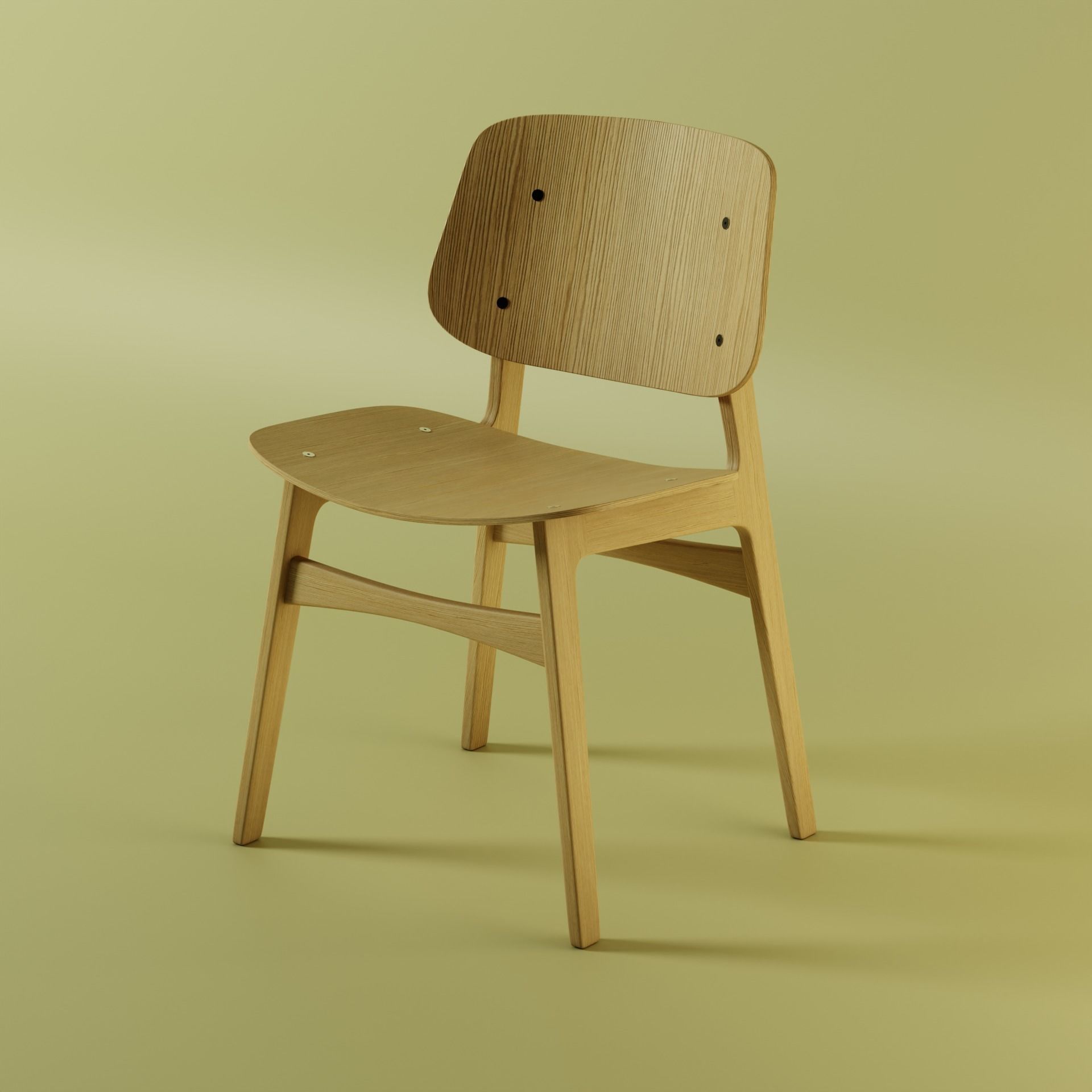 Soborg chair 3D model_1