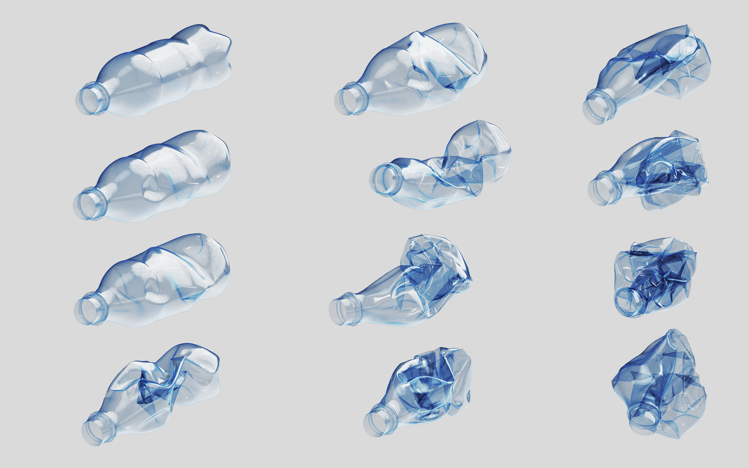 Crushed Plastic Bottle v3 3D model_10