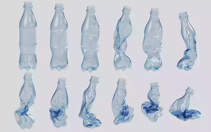 Crushed Plastic Bottle v3