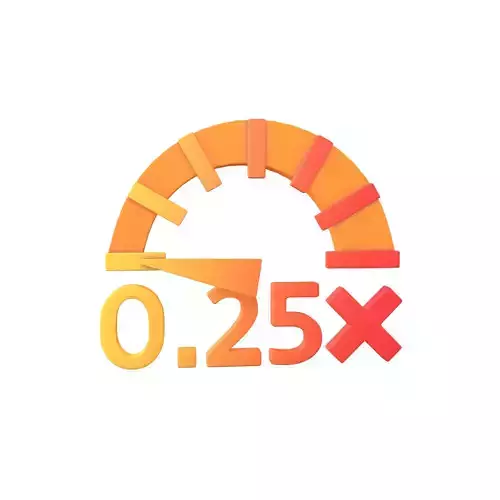 Speed 0 point 25 Symbol v1 003