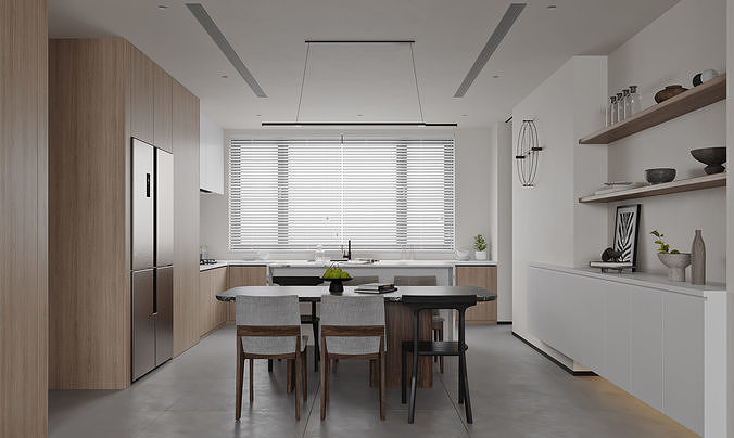 Modern Apartment 3D Model 3D model 2