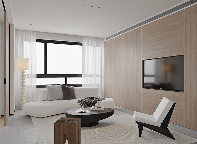 Modern Apartment 3D Model 3D model 3