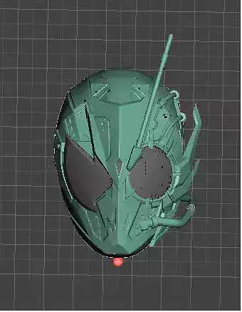 Kamen rider ark zero cosplay helmet wearable