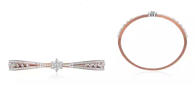 Women Bangle Bracelet STL JCD Details