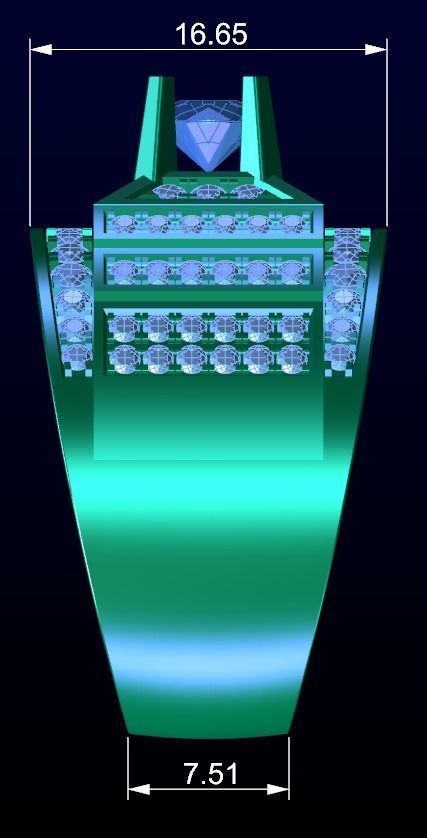 Men Ring 10 3D print model_4