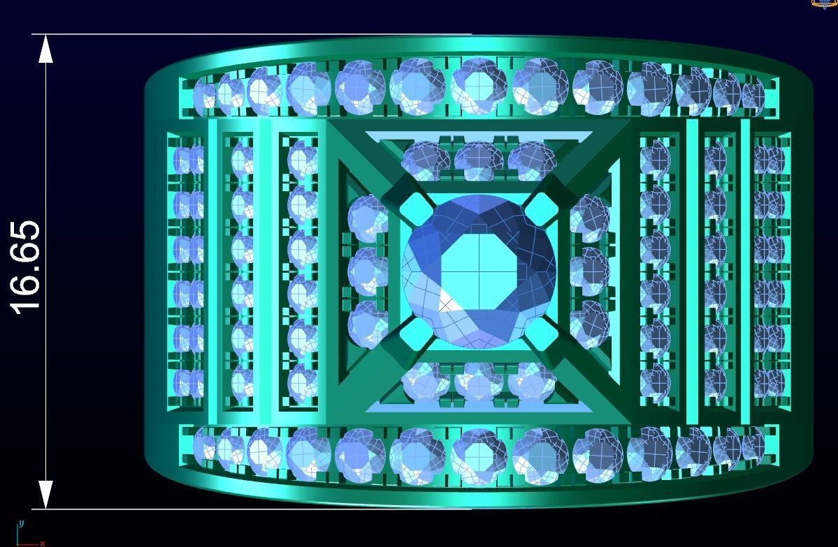 Men Ring 10 3D print model_3