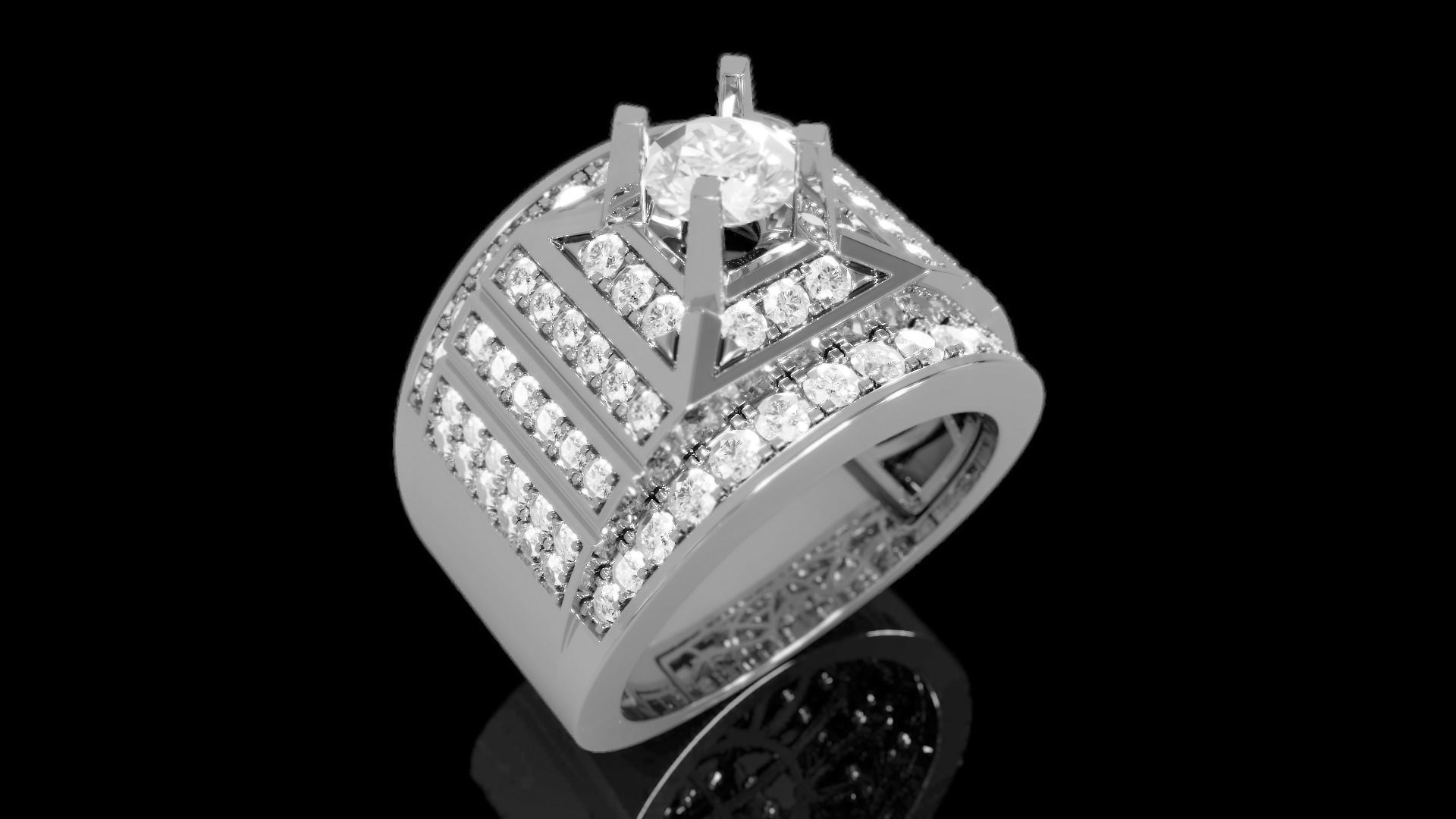 Men Ring 10 3D print model_1