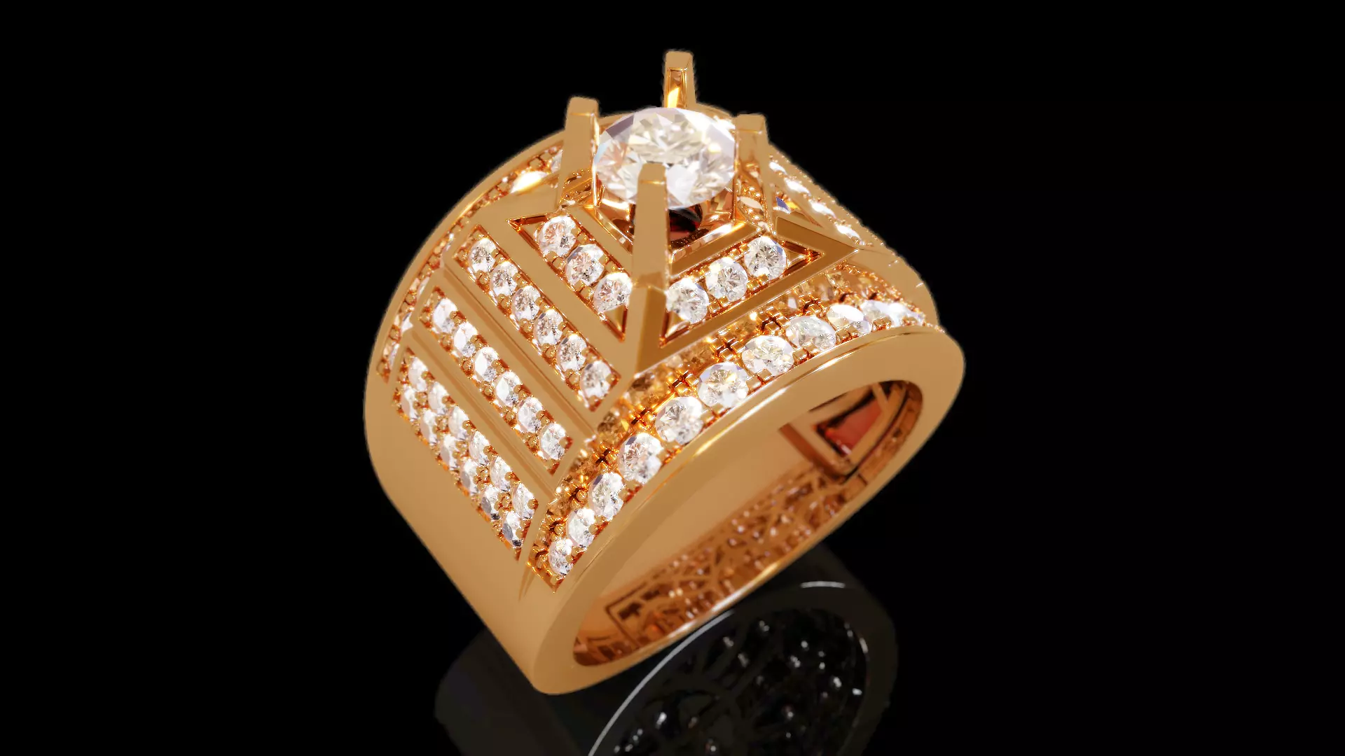 Men Ring 10 3D print model_0