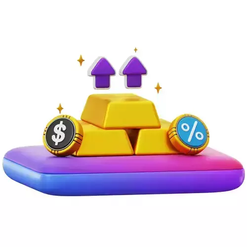 Gold Investment 3D Icon
