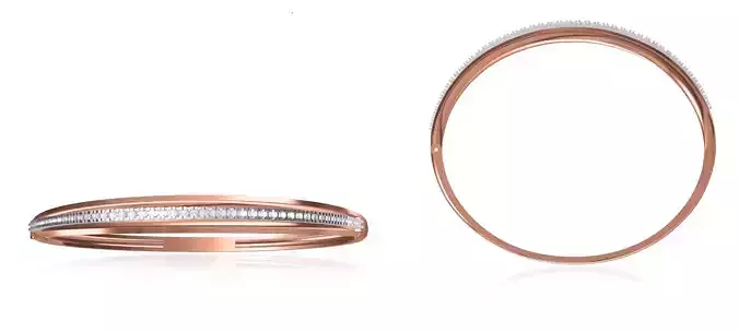 Women Bangle Bracelet STL JCD Details