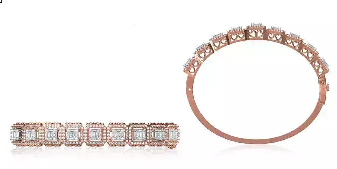Women Bangle Bracelet STL JCD Details